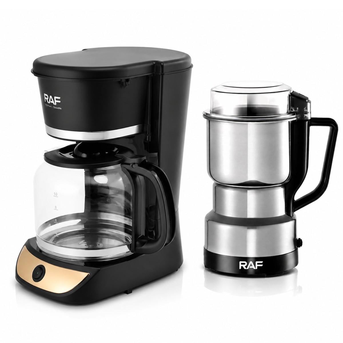 Набор для приготовления кофе RAF капельная кофеварка 1,8 л и электрическая кофемолка