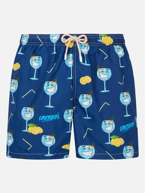 Шорты для плавания MC2 Saint Barth L Темно-синий принт (Lig-gin-tonic) Шорты для плавания MC2 Saint Barth L Темно-синий принт (Lig-gin-tonic)