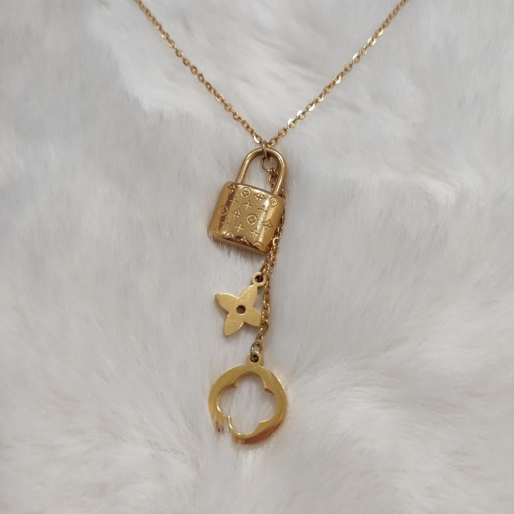 Подвеска женская с позолотой из нержавеющей медицинской стали (PSw-047)