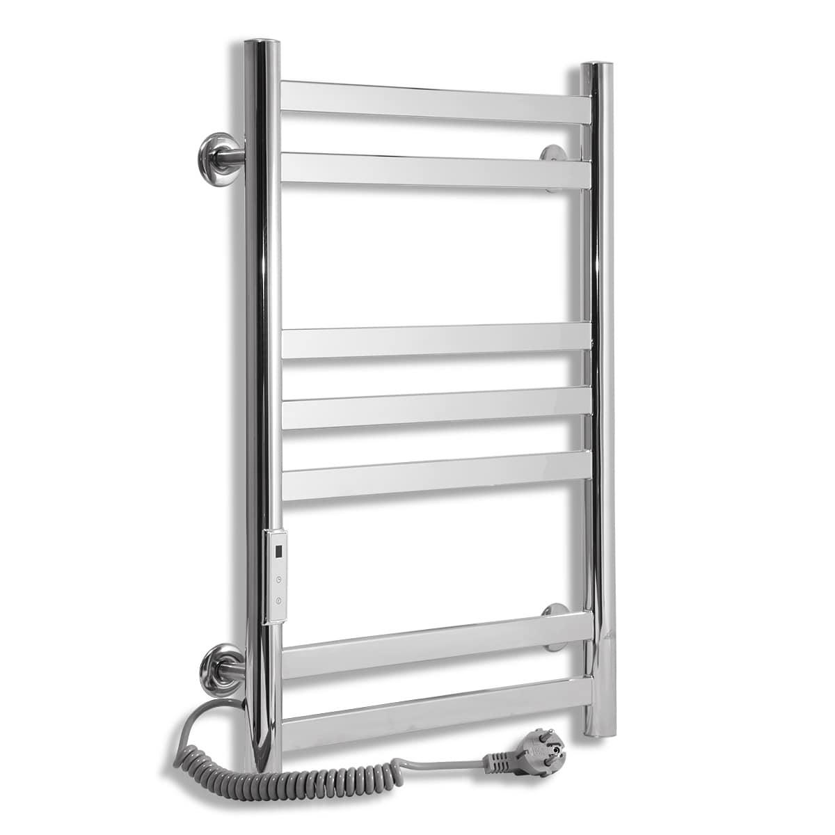 Полотенцесушитель электрический Laris Кватро 400х600 мм стальной с левым подключением сенсорный регулятор Хром (132-127-73207658)