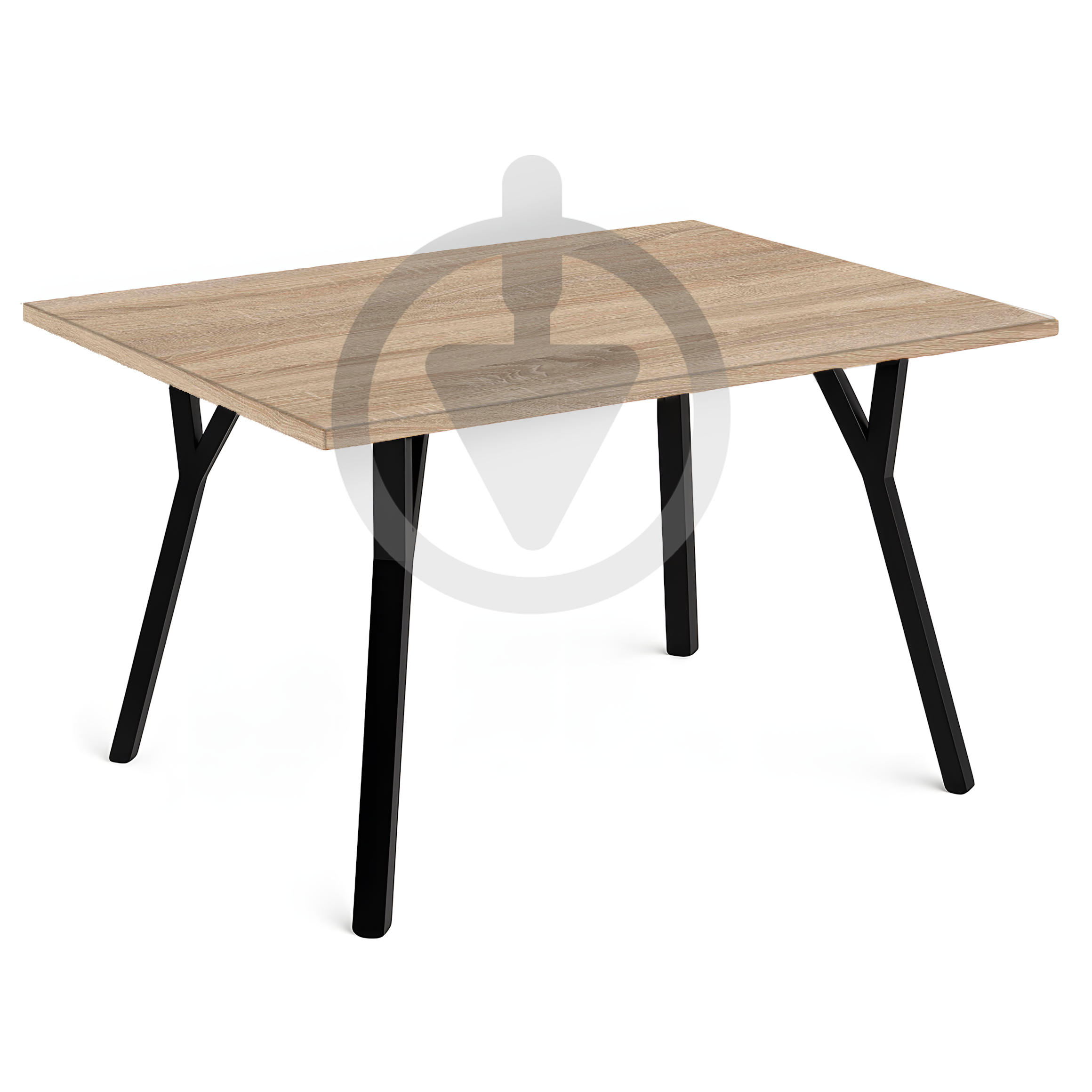 Стіл кухонний прямокутний MebliRoMax Magnit 90 см Loft Дуб Сонома/Чорний Стіл кухонний прямокутний MebliRoMax Magnit 90 см Loft Дуб Сонома/Чорний