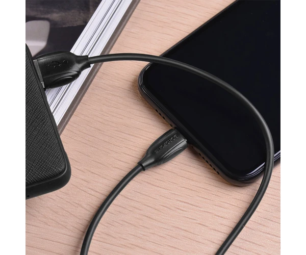 Кабель Data Borofone BX19 USB Lightning 1 м Черный - фото 2