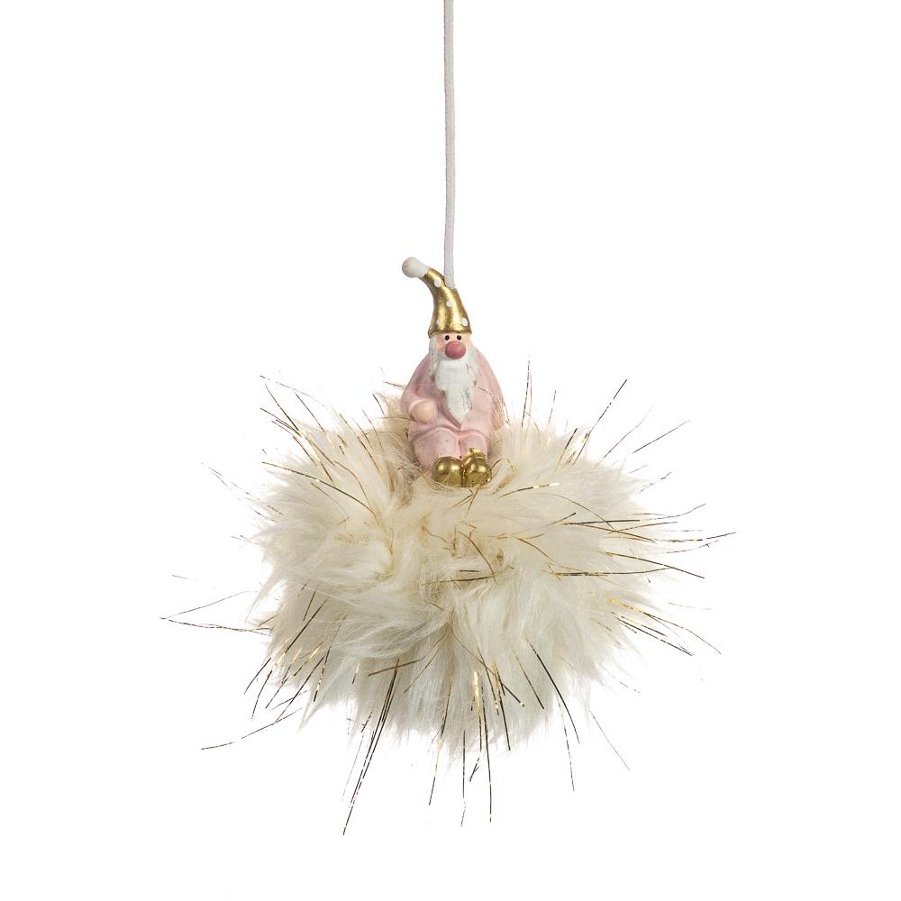 Набор новогодних украшений Elisey Пушистый гном 12 шт. (6003-030)