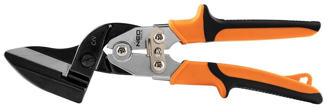 Ножницы по металлу NEO tools 31-065 CrMo изогнутые усиленные 250 мм Черно-оранжевый (35628086)