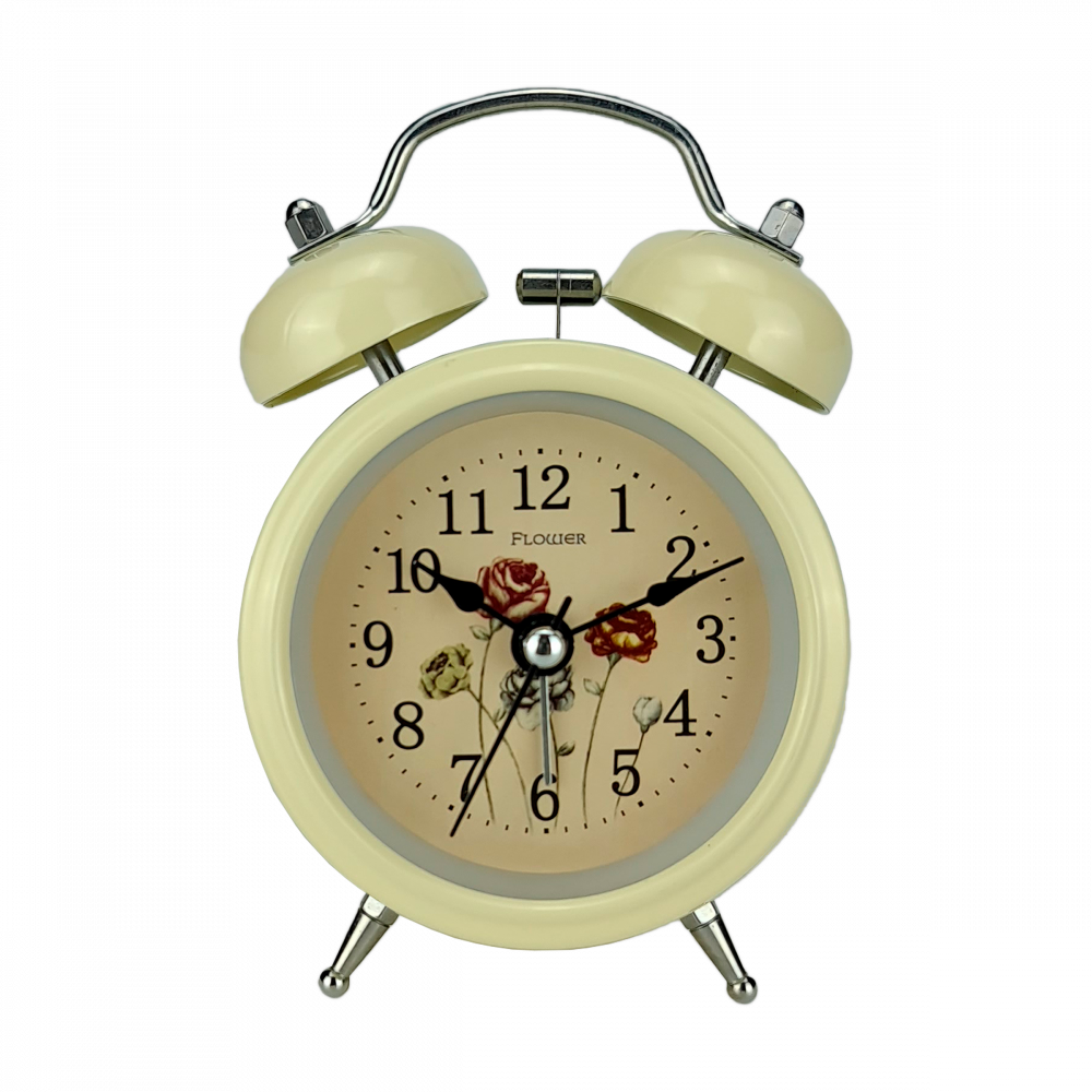 Будильник с подсветкой Розы 11,5x8 см Бежевый (OD-1049) Будильник с подсветкой Розы 11,5x8 см Бежевый (OD-1049)