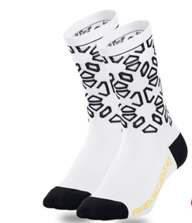 Носки компрессионные для велоспорта DH Sports Black р. 39-44 Бело-черные (1080400864) Носки компрессионные для велоспорта DH Sports Black р. 39-44 Бело-черные (1080400864)