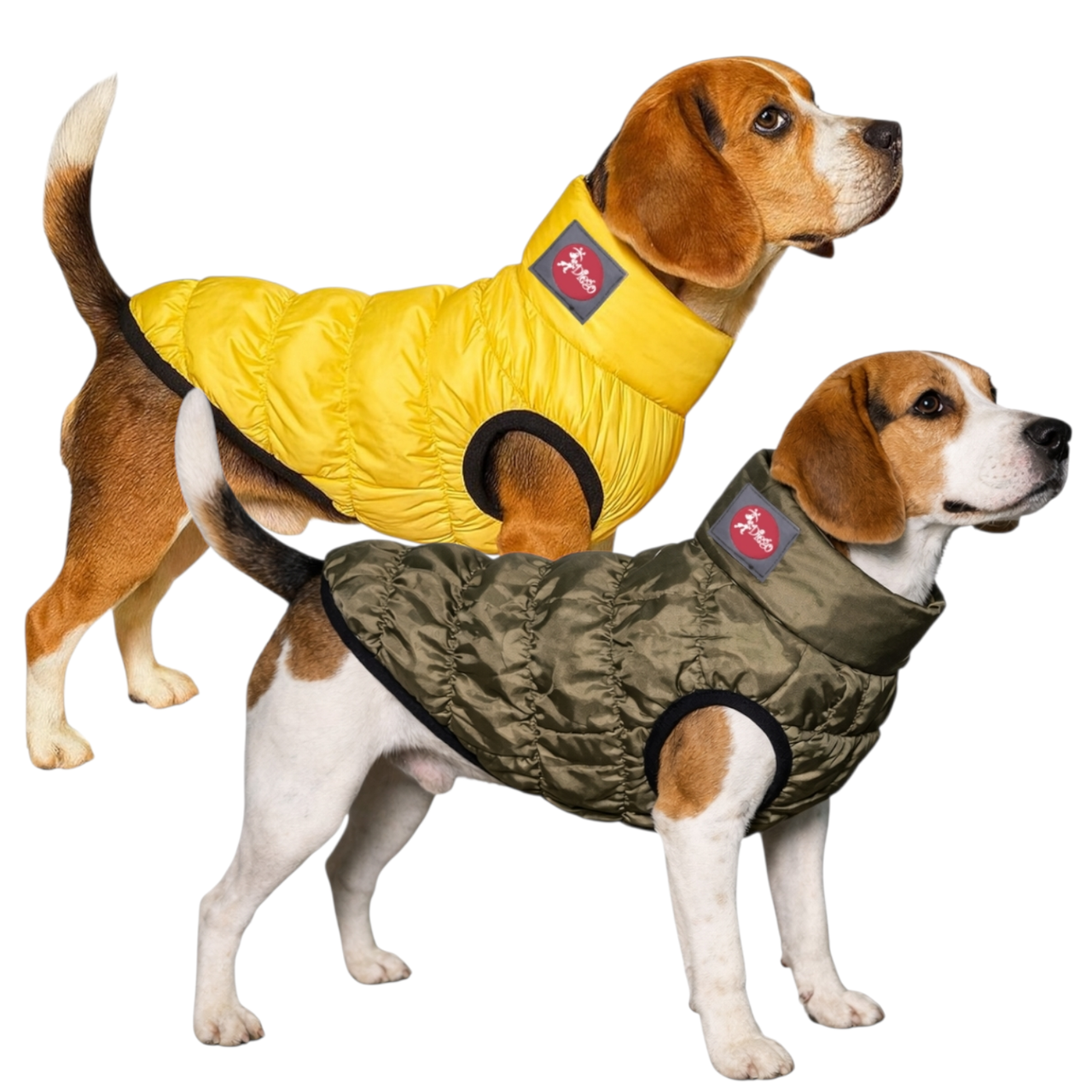 Жилет для собак двосторонній Diego Sport Double р. 4 Хакі/Жовтий (124182014)