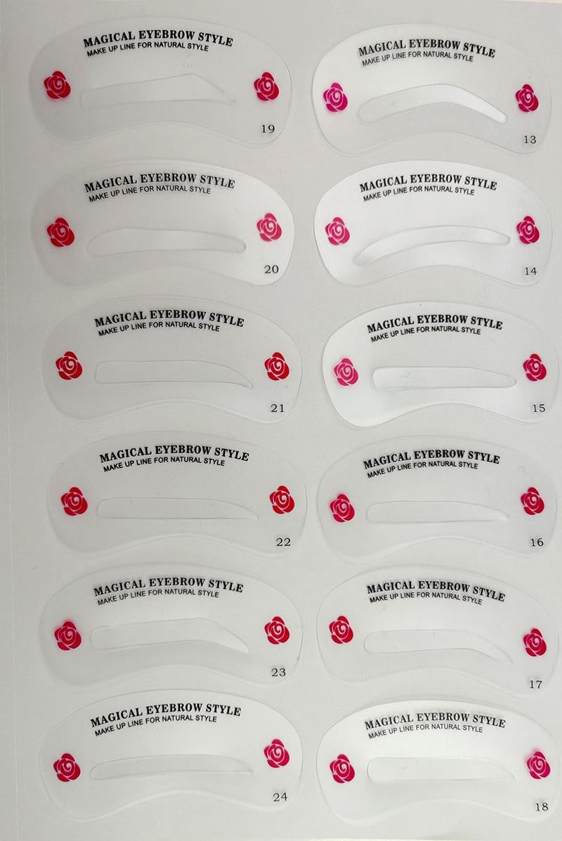 Набор трафаретов для бровей многоразовые 24 формы (29496) - фото 5 Набор трафаретов для бровей многоразовые 24 формы (29496) - фото 5