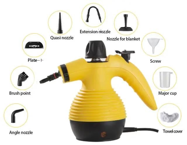 Пароочиститель Steam Cleaner DF-A001 Желтый (002115) - фото 11