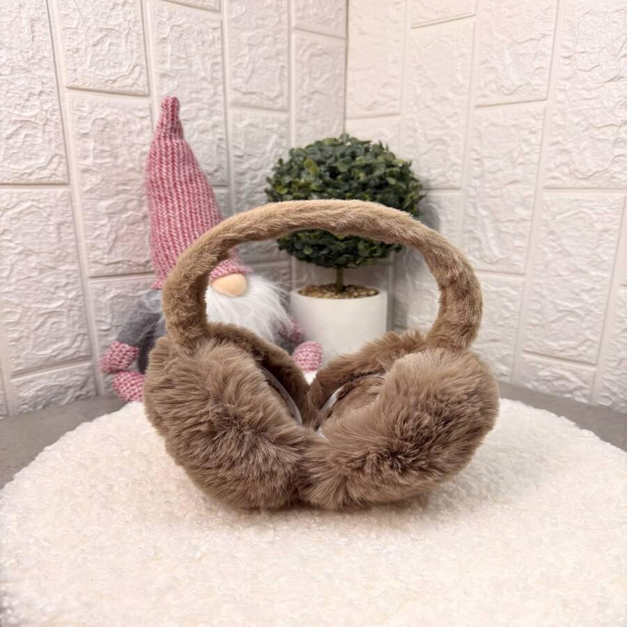 Наушники зимние меховые OneSize Шоколадный (VLD201) - фото 5 Наушники зимние меховые OneSize Шоколадный (VLD201) - фото 5