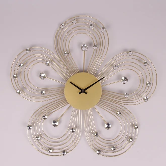 Часы металлические Flora с стразами D-47см.(8748)