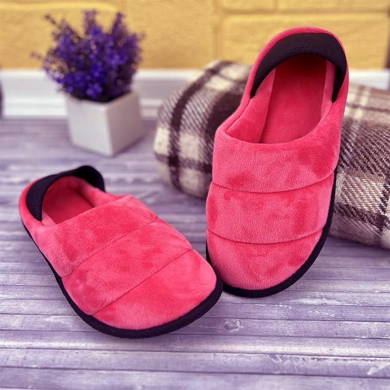 Домашні тапочки жіночі БЕЛСТА Е-008401-2 з задником 23 см p. 36 Фуксія (61208445)