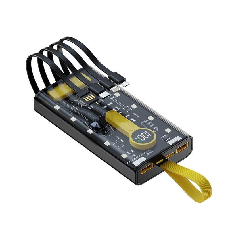 Повербанк 4 встроенных кабеля 20000 mAh (347-1)