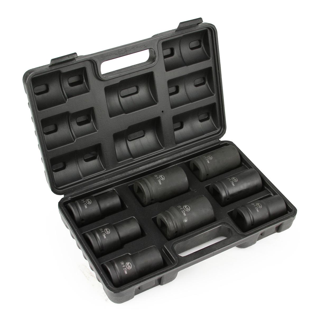 Набор ударных головок Mar-Pol M58276 BJC 3/4" 17-32 мм 8 шт. Черный (11859509)