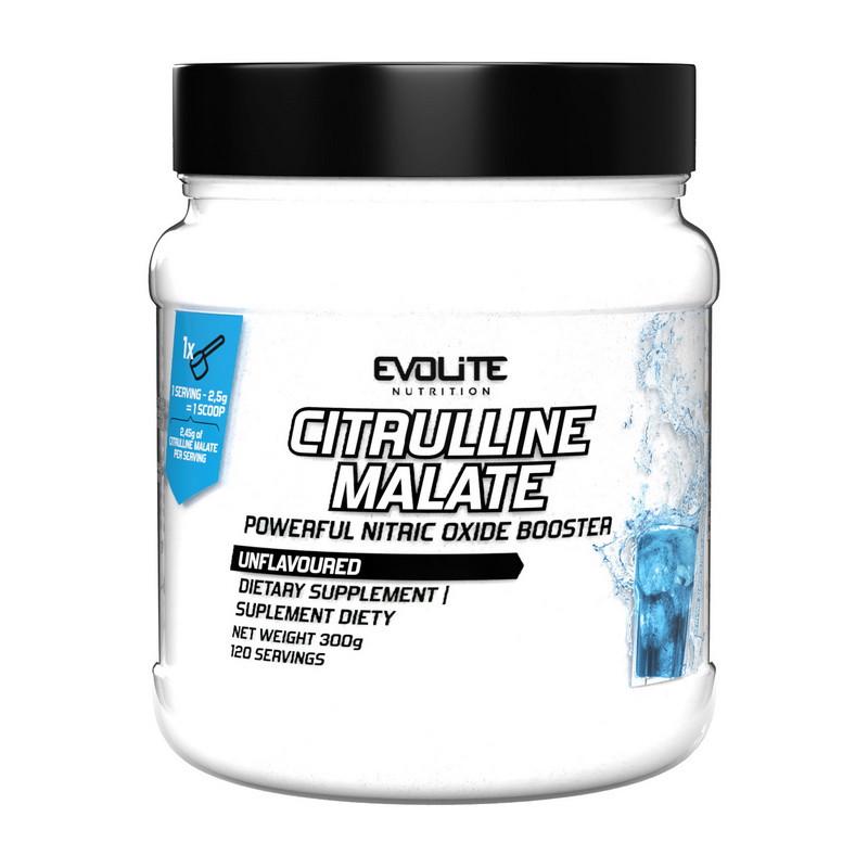 Цитрулін Evolite Nutrition Citrulline Malate 300 г Без смаку (22168-01)