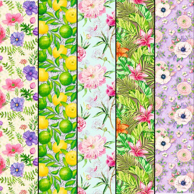 Подарочная бумага Flora 68х98 см 25 шт. (8167)