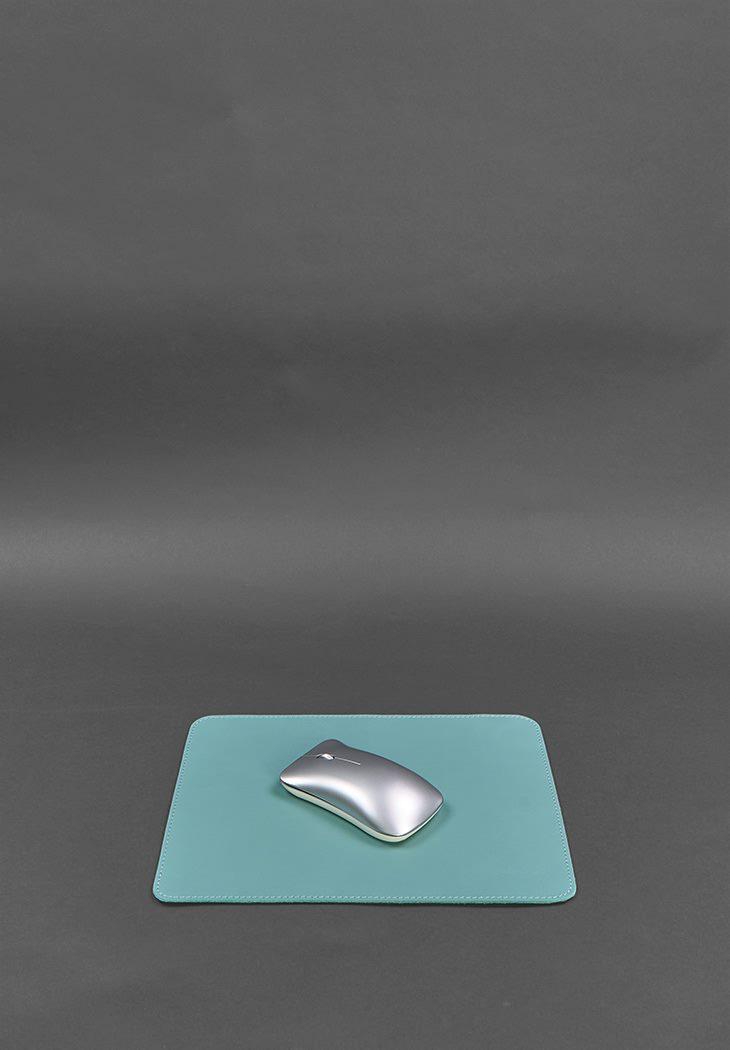 Набор настольный из натуральной кожи 1.0 краст Бирюзовый (A-027790) - фото 6 Набор настольный из натуральной кожи 1.0 краст Бирюзовый (A-027790) - фото 6