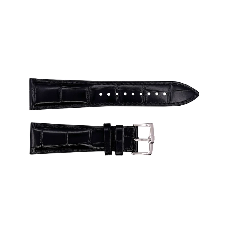 Ремінець шкіряний Premium 18х16 мм Black (3743)