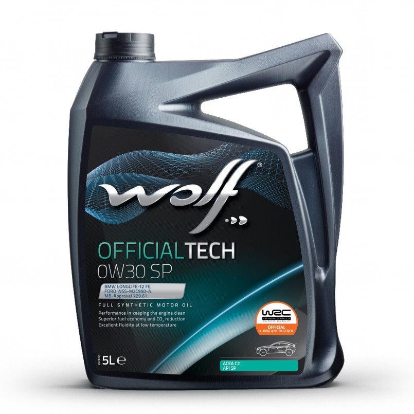 Моторное масло WOLF OfficialTech A5/B5/C2 SP 0W-30 5 л (1049043)