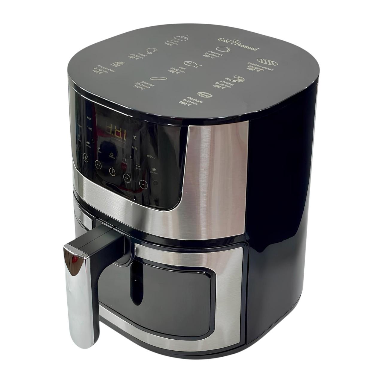 Фритюрниця безолійна Top Kitchen TK 003010 з регулюванням температури та сенсорним дисплеєм 4000 Вт 8 л (є308) - фото 2 Фритюрниця безолійна Top Kitchen TK 003010 з регулюванням температури та сенсорним дисплеєм 4000 Вт 8 л (є308) - фото 2