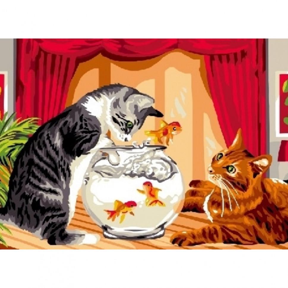 Картина по номерам Brushme Игривые коты (GEX6117)