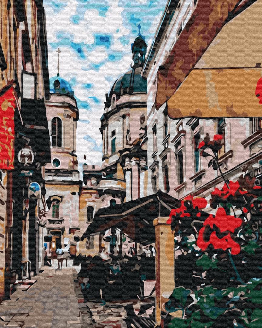 Картина по номерам Brushme Львовская улочка 40х50 см GX29486 Картина по номерам Brushme Львовская улочка 40х50 см GX29486