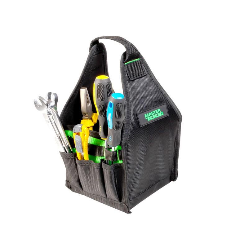 Сумка для инструментов Mastertool 1680 DEN 8 карманов усиленное дно 160х170х310 мм (79-1930) - фото 7