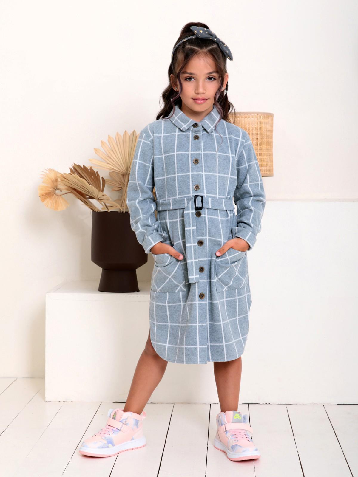 Детские платья ISSA Plus 146 серый CD-458