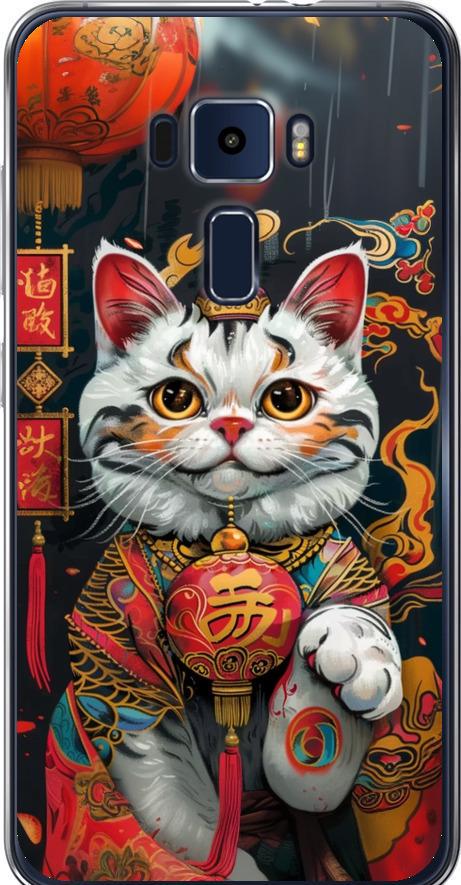 Чехол на Asus Zenfone 3 ZE552KL China Cat v2 (6135u-448-42517)