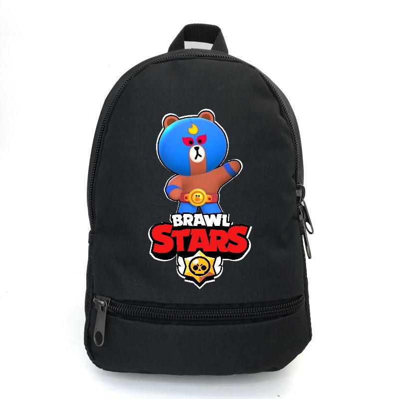 Школьный рюкзак BIG School Bag BS-053 с принтом Бравл Старс Эльбраун 43х30х17 см 22 л Черный (2314375366)
