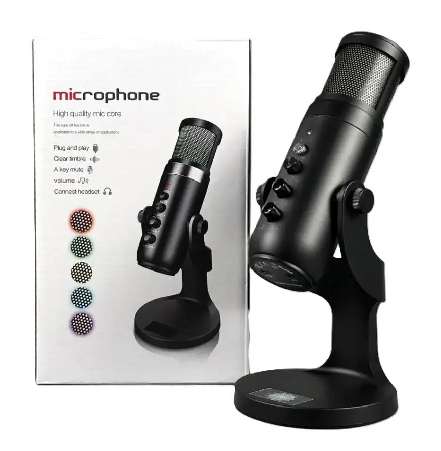 Микрофон студийный MU900 RGB USB Plug&Play Black (30674508) - фото 4 Микрофон студийный MU900 RGB USB Plug&Play Black (30674508) - фото 4