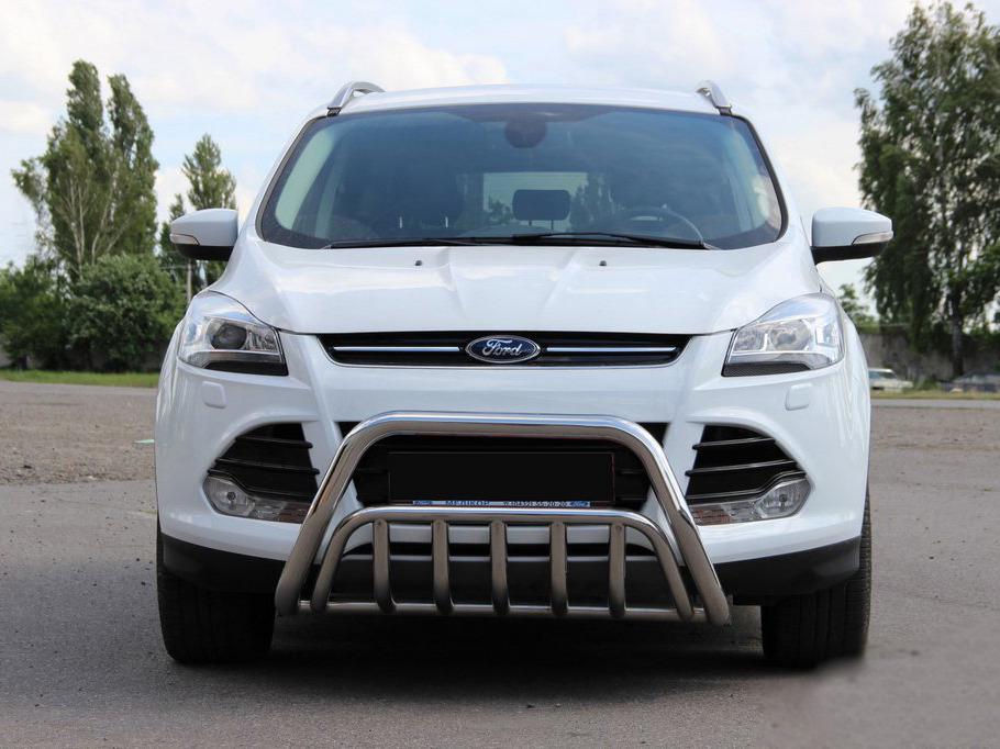 Кенгурятник WT002 CAN для Ford Kuga/Escape 2013-2019 гг. нержавеющая сталь Хром