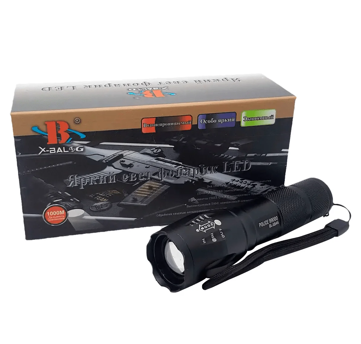 Фонарь светодиодный Bailong BL-1844 (29433636) - фото 5 Фонарь светодиодный Bailong BL-1844 (29433636) - фото 5