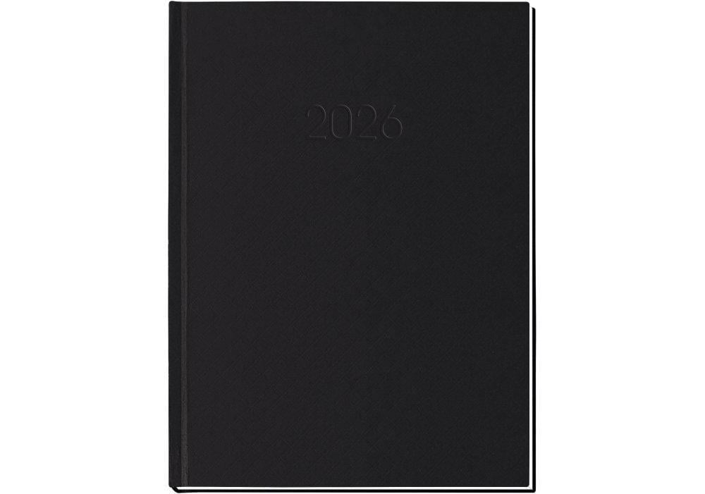 Дневник датированный 2026 Economix Клеточка A5 336 стр. Черный (E21609-01)