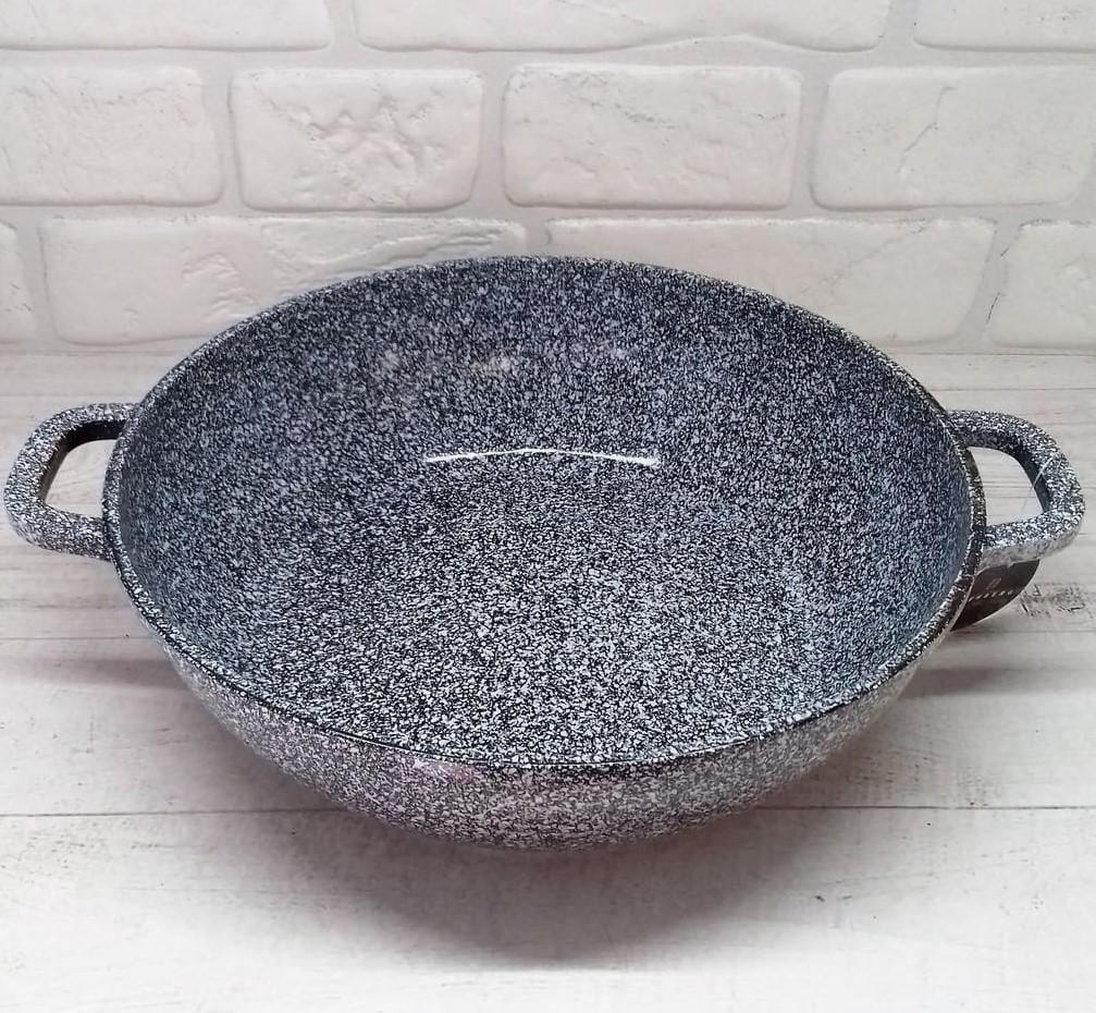 Котел-жаровня Edenberg EB-8041 сковорода с мраморным антипригарным покрытием 3,3 л 28 см - фото 5