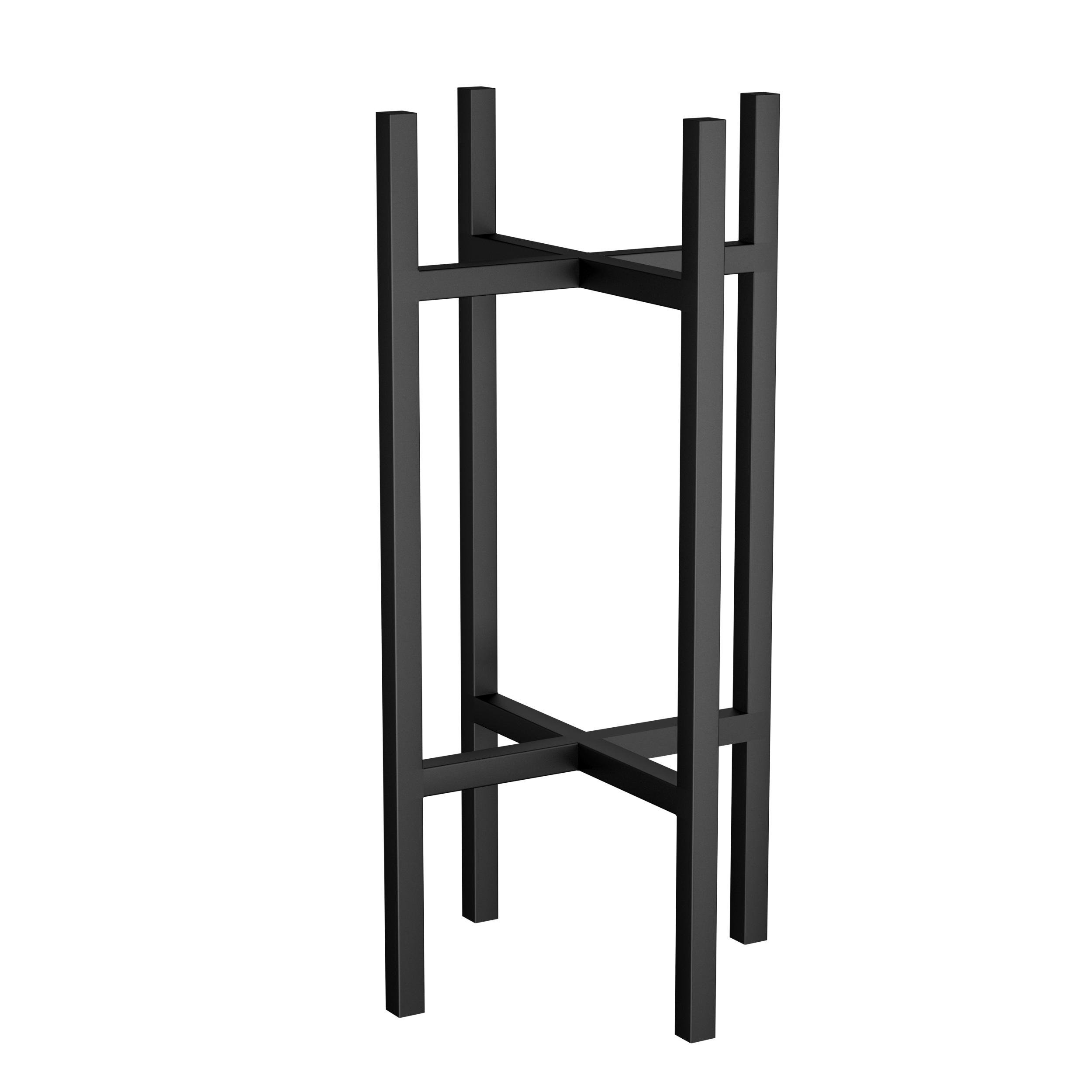 Подставка для цветов Orizon LOFT X из металла 60х30х30 см Черный матированный