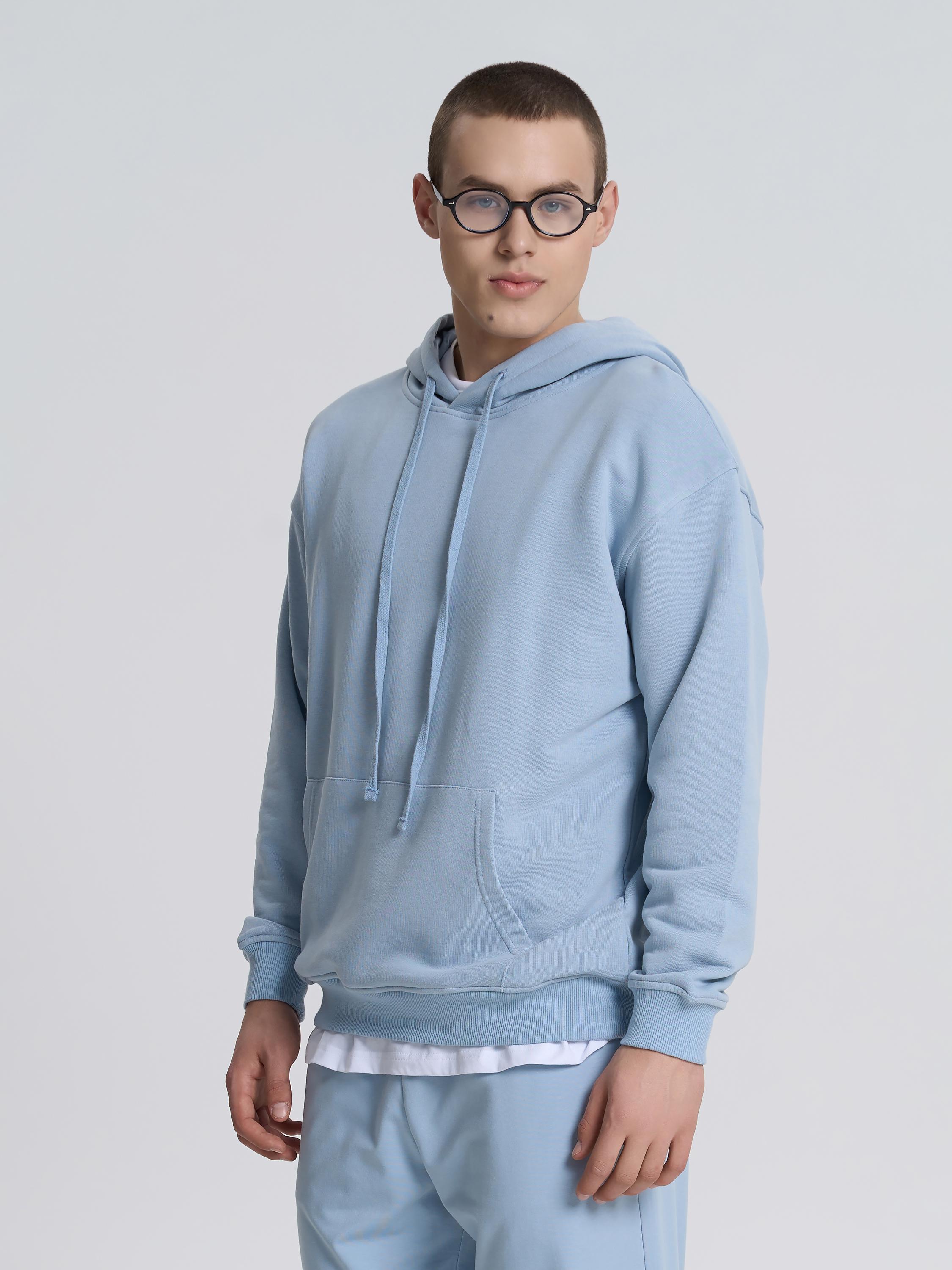 Худи мужской ROZA 231118 XS Серо-голубой (4824005723445) - фото 5 Худи мужской ROZA 231118 XS Серо-голубой (4824005723445) - фото 5