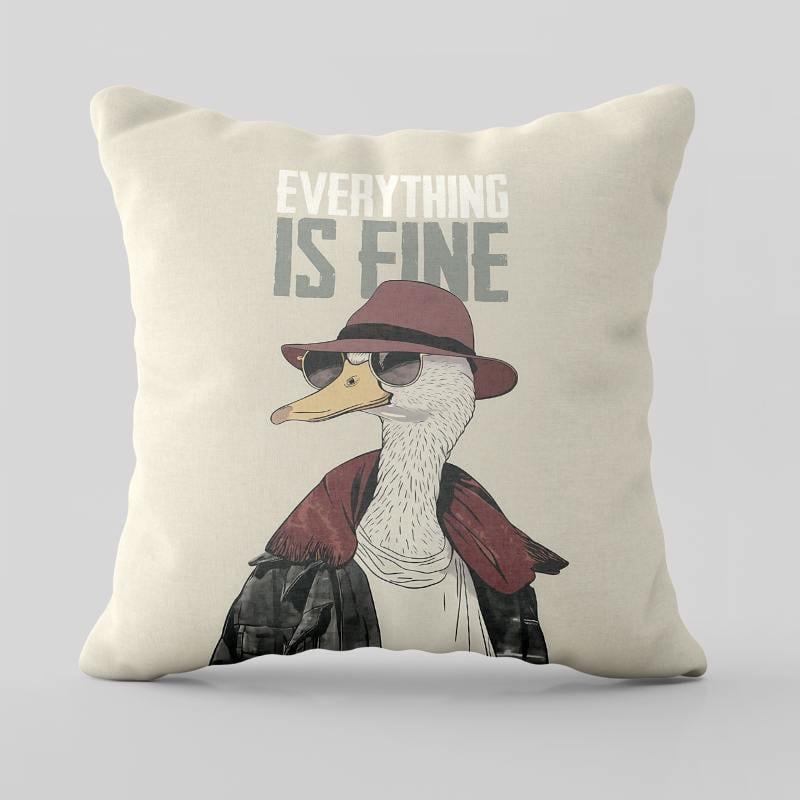 Подушка 3D Everything is fine 28930 50х50 см (5046333)