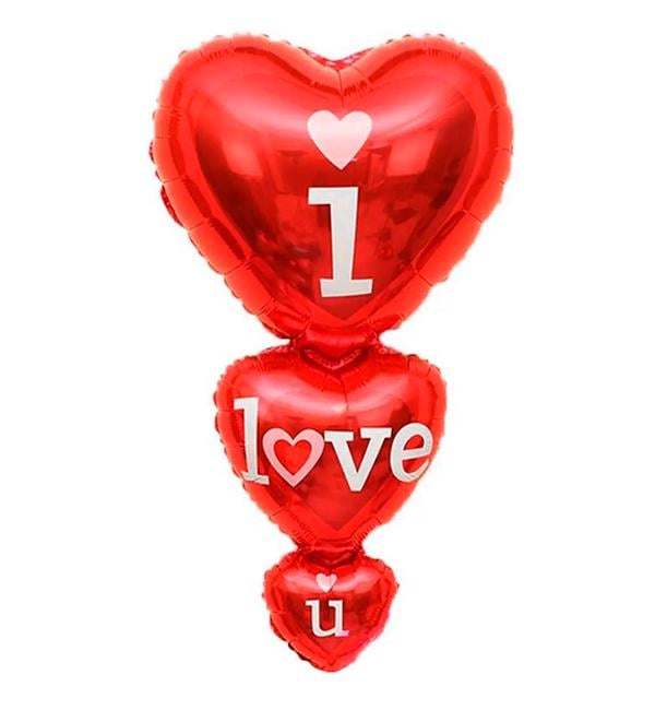 Воздушный шар I love you 119х62см (415456) Воздушный шар I love you 119х62см (415456)