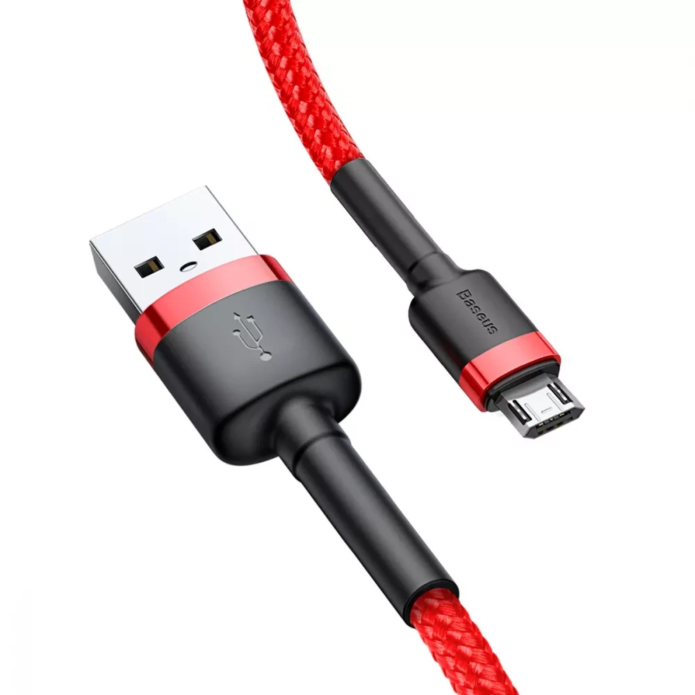 Кабель Baseus Cafule Micro USB 1m 2,4A Червоний - фото 2