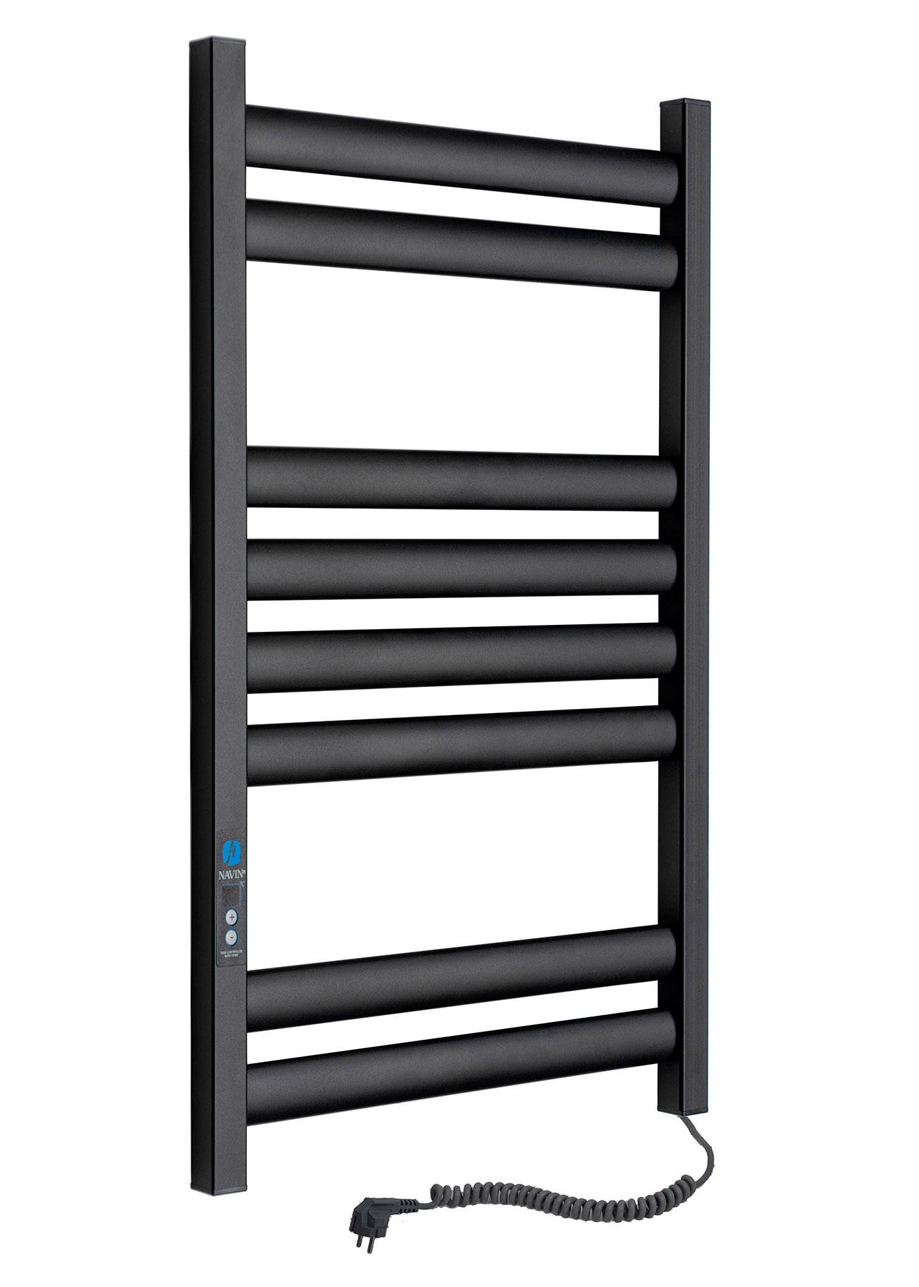 Полотенцесушитель электрический NAVIN Ellipse Digital правый 500х800 мм Черный-муар