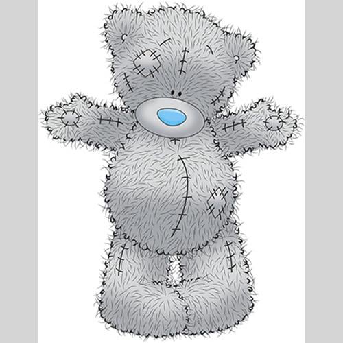 Наклейка Ростовая фигура с мальчиком Тедди