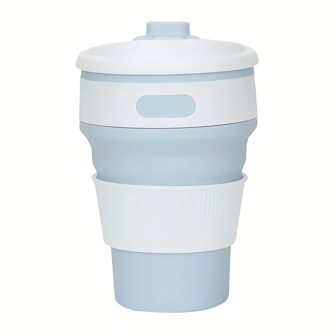 Чашка Collapsible складана термостійкий силікон з кришкою Блакитний (11-1-43007/5)