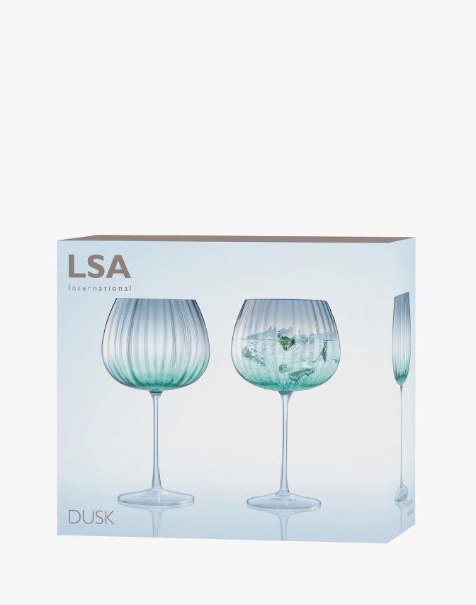 Бокал LSA International Dusk Balloon Goblet 650 мл 2 шт. Зеленый (DU03) - фото 5