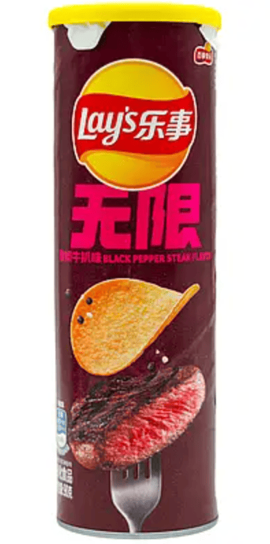 Чипсы Lay's Stax Black Pepper Rib Eye Steak 90 г (1898973862)