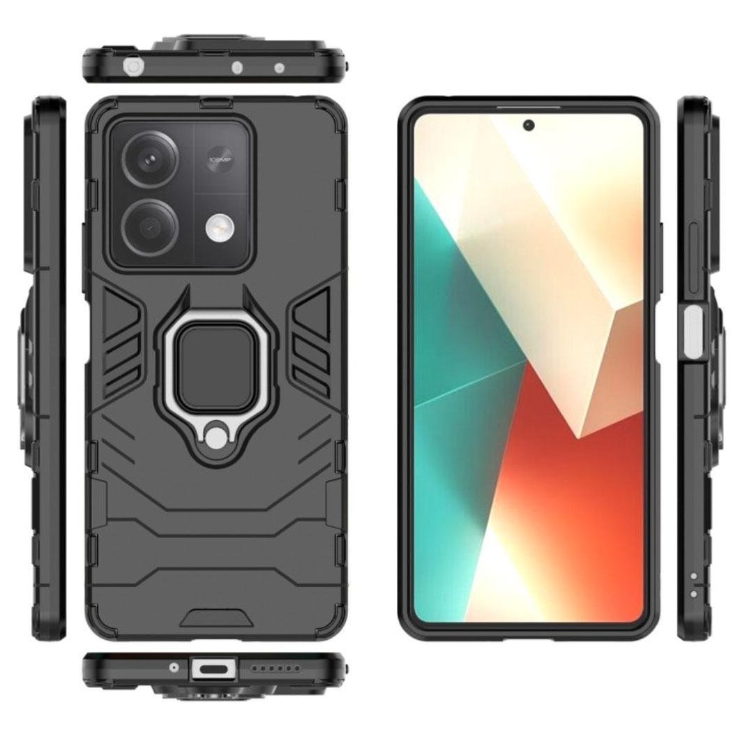 Чохол бампер Primolux Ring Armor для Xiaomi Redmi Note 13 5G - Black - фото 3 Чохол бампер Primolux Ring Armor для Xiaomi Redmi Note 13 5G - Black - фото 3