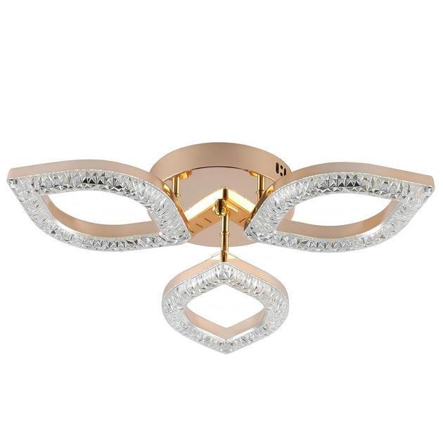 LED-люстра потолочная Sirius с пультом 3000/6500К IP20 G 2721/3 GD 2х30W Золотой (28686884)