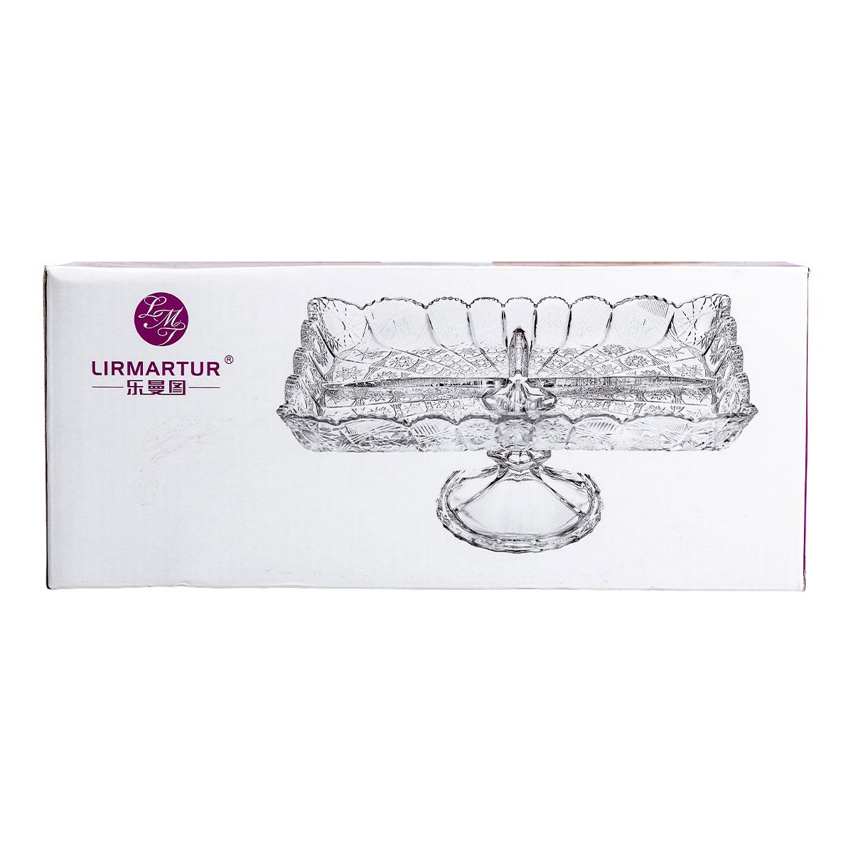 Фруктовниця скляна на ніжці 29х1,5х11 см - фото 6 Фруктовниця скляна на ніжці 29х1,5х11 см - фото 6