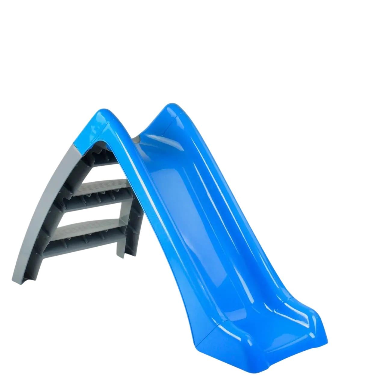 Горка детская Pilsan Funny 06-167 пластиковая для дома и улицы 123 см Сине-серый (150-7-97403)