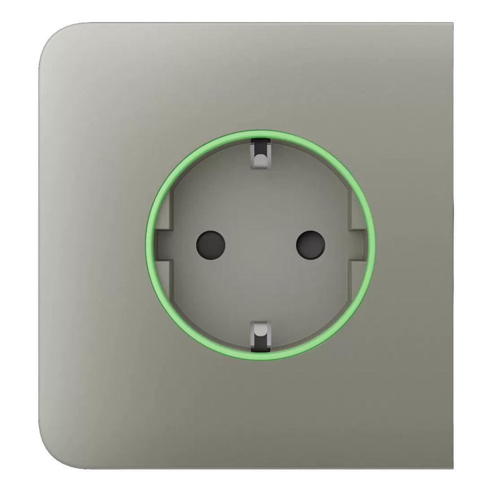 Фронтальная панель Ajax SideCover ASP для умной розетки type F 55 Olive (26-00361)